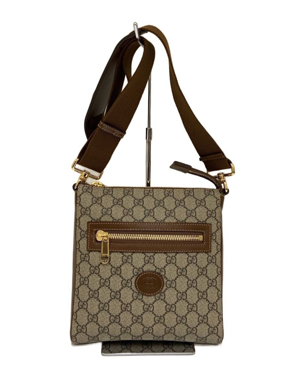 Gucci Shoulder Bag GG Supreme Brown All over